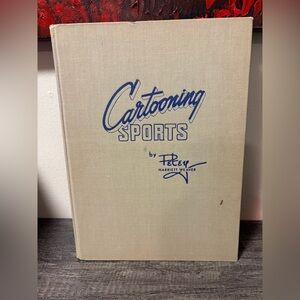 📕 Cartooning Sports by Petey Harriet Weaver Antique Book, Copyright 1949